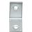 Essentials Corner Brackets Silver 25mm x 25mm x 16mm 25 Pack