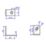 Essentials Corner Brackets Silver 25mm x 25mm x 16mm 25 Pack