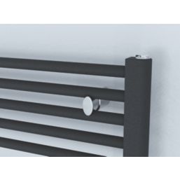 Ximax 720mm x 600mm 1225BTU Anthracite Flat Designer Towel Radiator