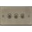 Knightsbridge  10AX 3-Gang 2-Way Light Switch  Antique Brass
