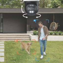 Reolink TrackMix Auto PTZ PoE AI White Wired 4K Indoor & Outdoor Smart CCTV Security Camera