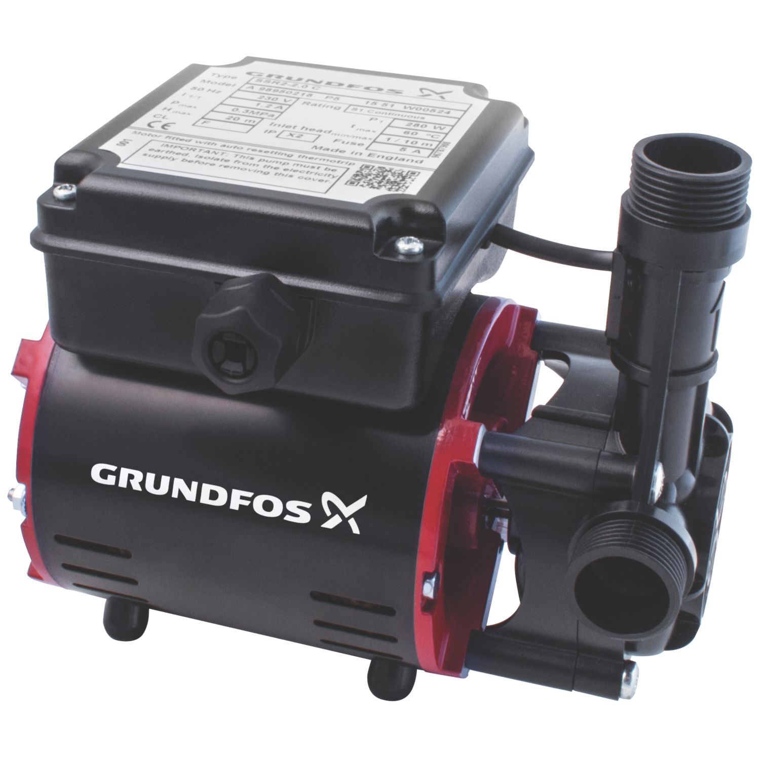 Grundfos 98950218 Regenerative Single Shower Pump 2bar (8589X)