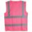 Pro RTX High Visibilty  Waistcoat Pink Small 36" Chest