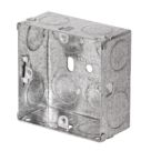 Tower  1-Gang Galvanised Steel  Knockout Back Box 35mm