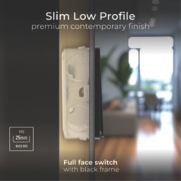 British General Evolve 20A 16AX 1-Gang 2-Way Light Switch  Blue