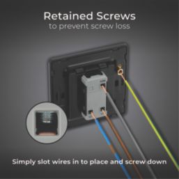 British General Evolve 20A 16AX 1-Gang 2-Way Light Switch  Blue