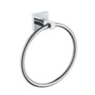 Bristan Square Towel Ring Chrome-Plated