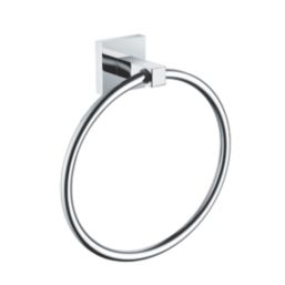 Bristan Square Towel Ring Chrome-Plated