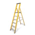 Lyte Fibreglass 1.88m 6 Step Platform Step Ladder