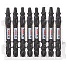 Bosch  1/4" 65mm Hex Shank PH2/T20 Impact Control Double-Ended Screwdriver Bits 8 Piece Set