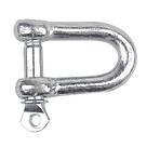 Diall M12 D-Shackles Zinc-Plated 10 Pack