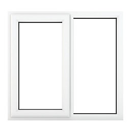 Crystal  Left-Hand Opening Clear Double-Glazed Casement White uPVC Window 905mm x 965mm