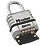 Master Lock 1174D Weatherproof  Combination  Padlock Silver 58mm