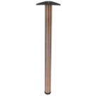 Rothley Worktop Leg Antique Copper 870-895mm