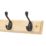 Essentials 4-Hook Rail Pine 458mm x 95mm