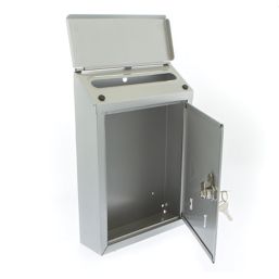 Burg-Wachter Avon Post Box Silver Powder-Coated