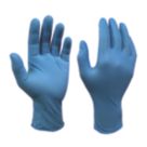 Site SDG102 Nitrile Powder-Free Disposable Gloves Blue Medium 100 Pack