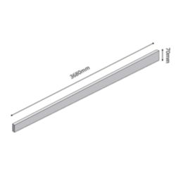 Maia Cristallo Upstand 3680mm x 70mm x 10mm