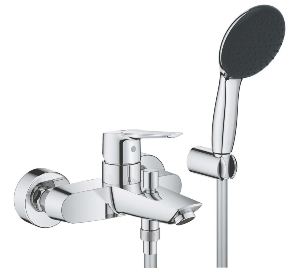 Grohe Start Chrome 251mm Wall Mounted Single Control Manual Shower ...