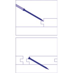 Tongue-Tite  TX Countersunk Thread Cutting Floorboard Screws 3.5mm x 45mm 200 Pack
