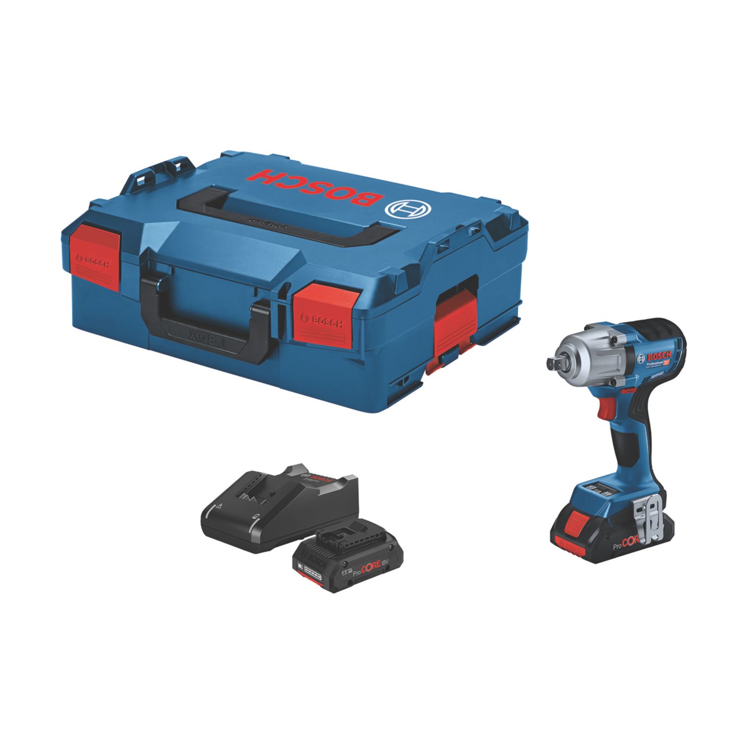 Bosch GDS 18V-450 PC 18V 2 x 4.0Ah Li-Ion ProCORE Brushless Cordless Impact Wrench (859FU)