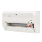 Contactum Defender 1.0 22-Module 18-Way Part-Populated  Main Switch Consumer Unit with SPD