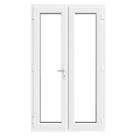 Crystal  White Triple-Glazed uPVC French Door Set 2090mm x 1290mm