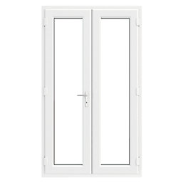 Crystal  White Triple-Glazed uPVC French Door Set 2090mm x 1290mm