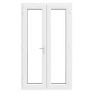 Crystal  White Triple-Glazed uPVC French Door Set 2090mm x 1290mm