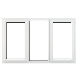 Crystal  Left & Right-Hand Opening Clear Double-Glazed Casement White uPVC Window 1770mm x 965mm