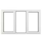 Crystal  Left & Right-Handed Clear Double-Glazed Casement White uPVC Window 1770mm x 965mm