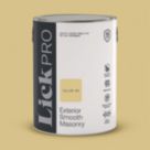 LickPro 5Ltr Smooth Yellow 09 Masonry Paint