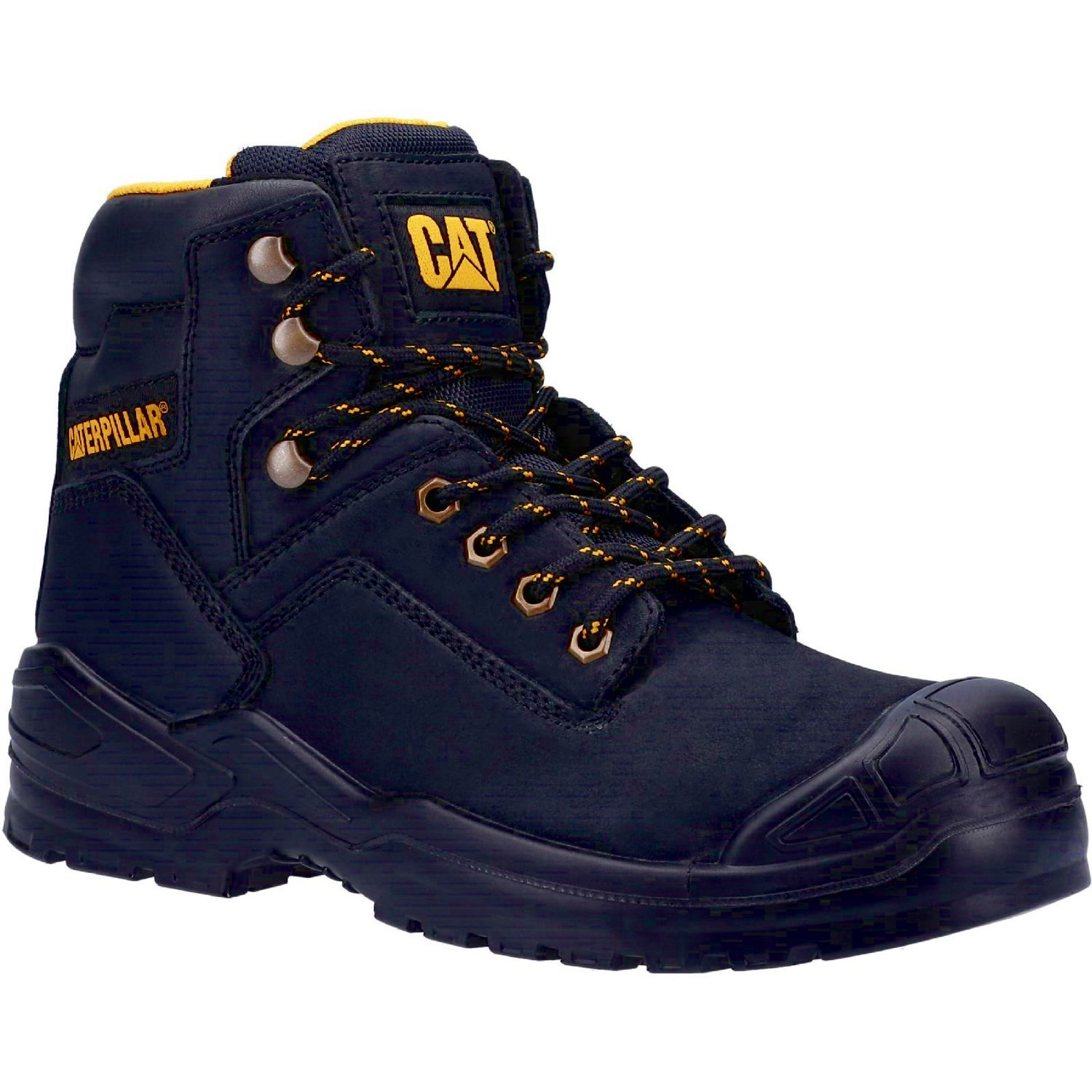 CAT Striver Mid Size 8 Black Water-Resistant Steel Toe Cap Safety Boots (859PR)