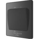 British General Evolve 10A 1-Gang 3-Pole Fan Isolator Switch Black Chrome