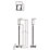 Knightsbridge  LED Reading Light Brushed Chrome 2W 55lm + 2.4A 2-Outlet Type A USB Charger
