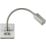Knightsbridge  LED Reading Light Brushed Chrome 2W 55lm + 2.4A 2-Outlet Type A USB Charger