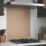 Splashback  Rose Gold Self-Adhesive Glass Kitchen Splashback 600mm x 750mm x 6mm