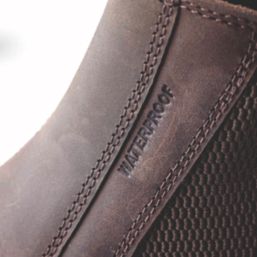 Site Prairie Size 7  Brown Water-Resistant Steel Toe Cap Safety Dealer Boots