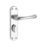 Serozzetta Ibra Lever on Backplate WC Door Handle Pair Polished Chrome