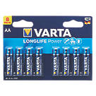 Varta Longlife Power AA High Energy Batteries 8 Pack