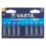Varta Longlife Power AA 1.5V Alkaline High Energy Batteries 8 Pack