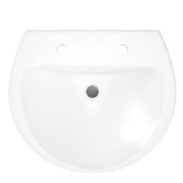 Swirl Enz Wall-Mounted Basin 2 Tap Holes 555mm
