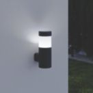 LAP Sul Outdoor LED Solar Wall Light With PIR Sensor Black 27lm
