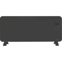 Masterplug Auraline 2000W Electric Glass Panel Heater 430mm x 920mm Anthracite 6824BTU