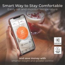 Masterplug Auraline 2000W Electric Glass Panel Heater 430mm x 920mm Anthracite 6824BTU