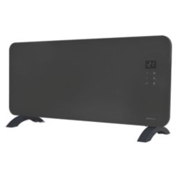 Masterplug Auraline 2000W Electric Glass Panel Heater 430mm x 920mm Anthracite 6824BTU