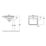 Essentials Genoa Vanity Unit with Basin Matt Black 500mm x 460mm x 360mm