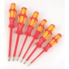 Wera 160 i/6 Kraftform Plus Series 100 + Rack Mixed  VDE Screwdriver Set 6 Pieces