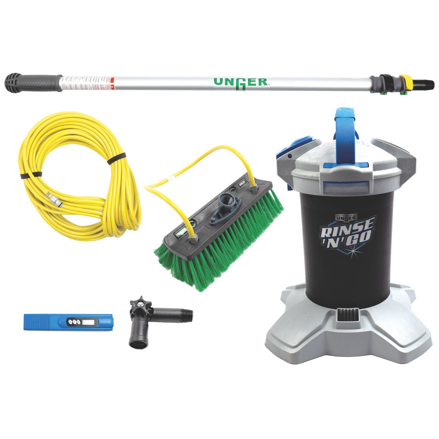 Unger Rinse n Go AK158 Pure Water Cleaning Kit 7 Pieces (860HY)