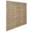 Forest VENHHM6PK4HD Double-Slatted  Fence Panels Natural Timber 6' x 6' Pack of 4